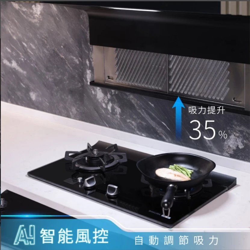 近吸除油煙機- 渦輪變頻 AI風控系列 DR7396H
