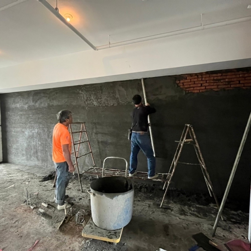 111-07李府隔間砌磚牆面粉光工程｜桃園裝修工程｜桃園裝修公司｜桃園室內裝修公司 | 中壢系統傢俱