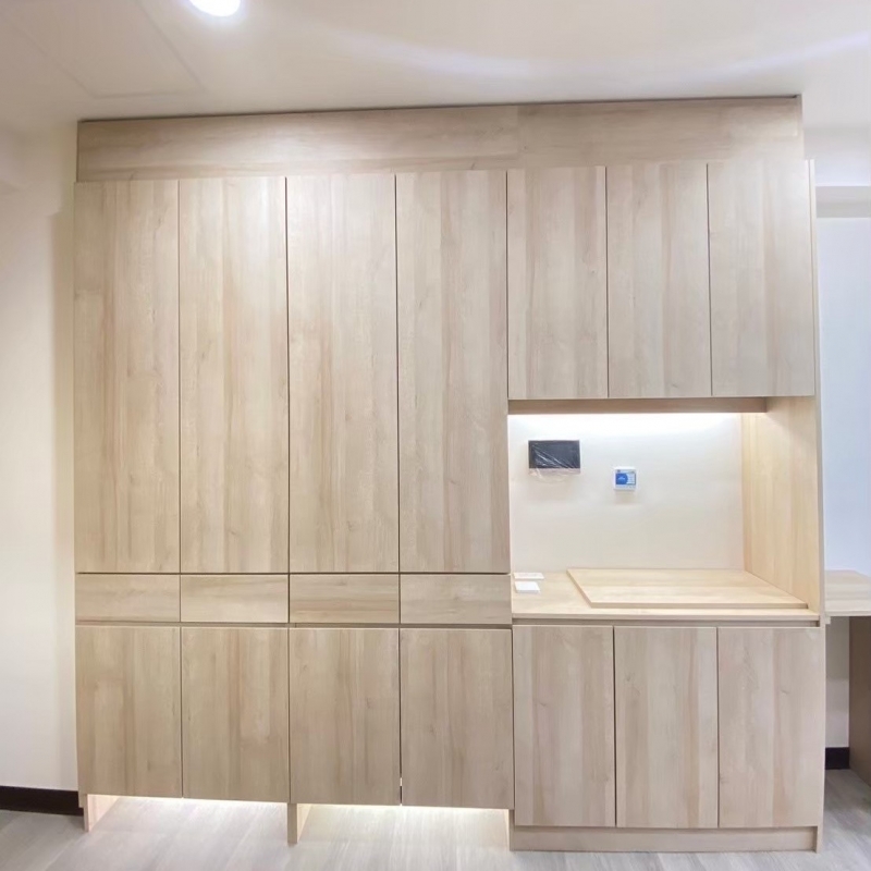 謝宅 - 系統櫥櫃設計、系統置物櫃設計 | 桃園系統櫃工程 | 中壢系統櫃工程 | 新北系統櫃工程 | 三重系統櫃工程