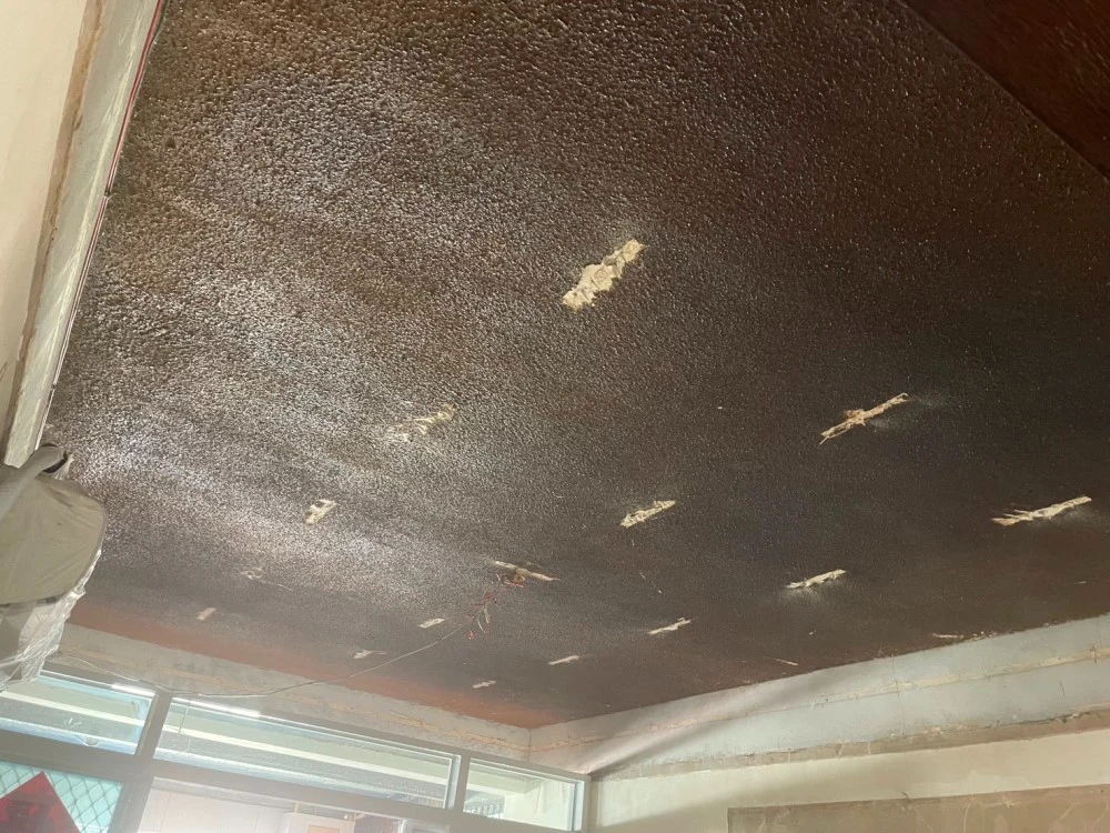 透天住宅1-3樓天花板、局部裝潢拆除施工前、中、後