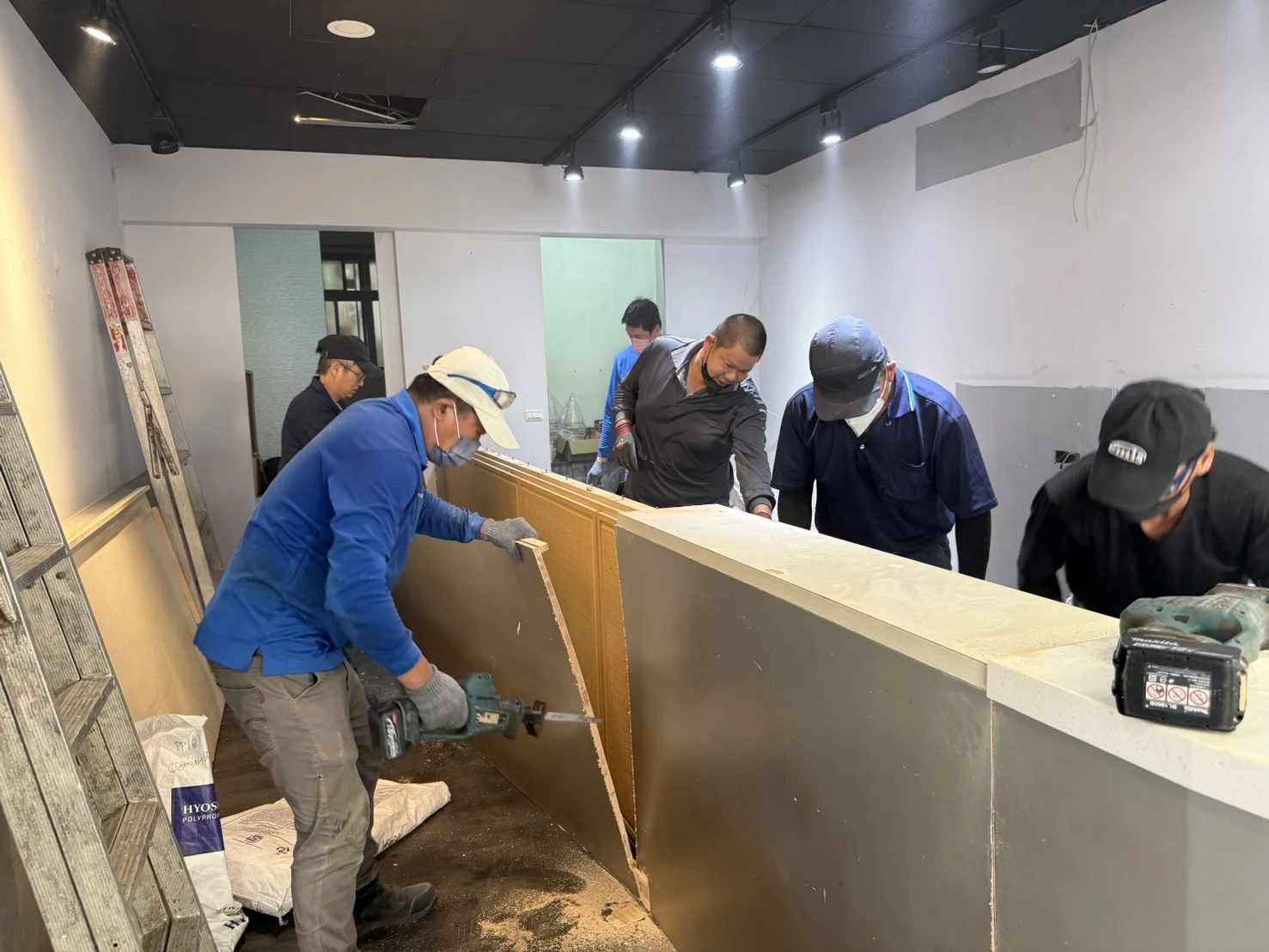 店面局部裝潢拆除施工前、中、後