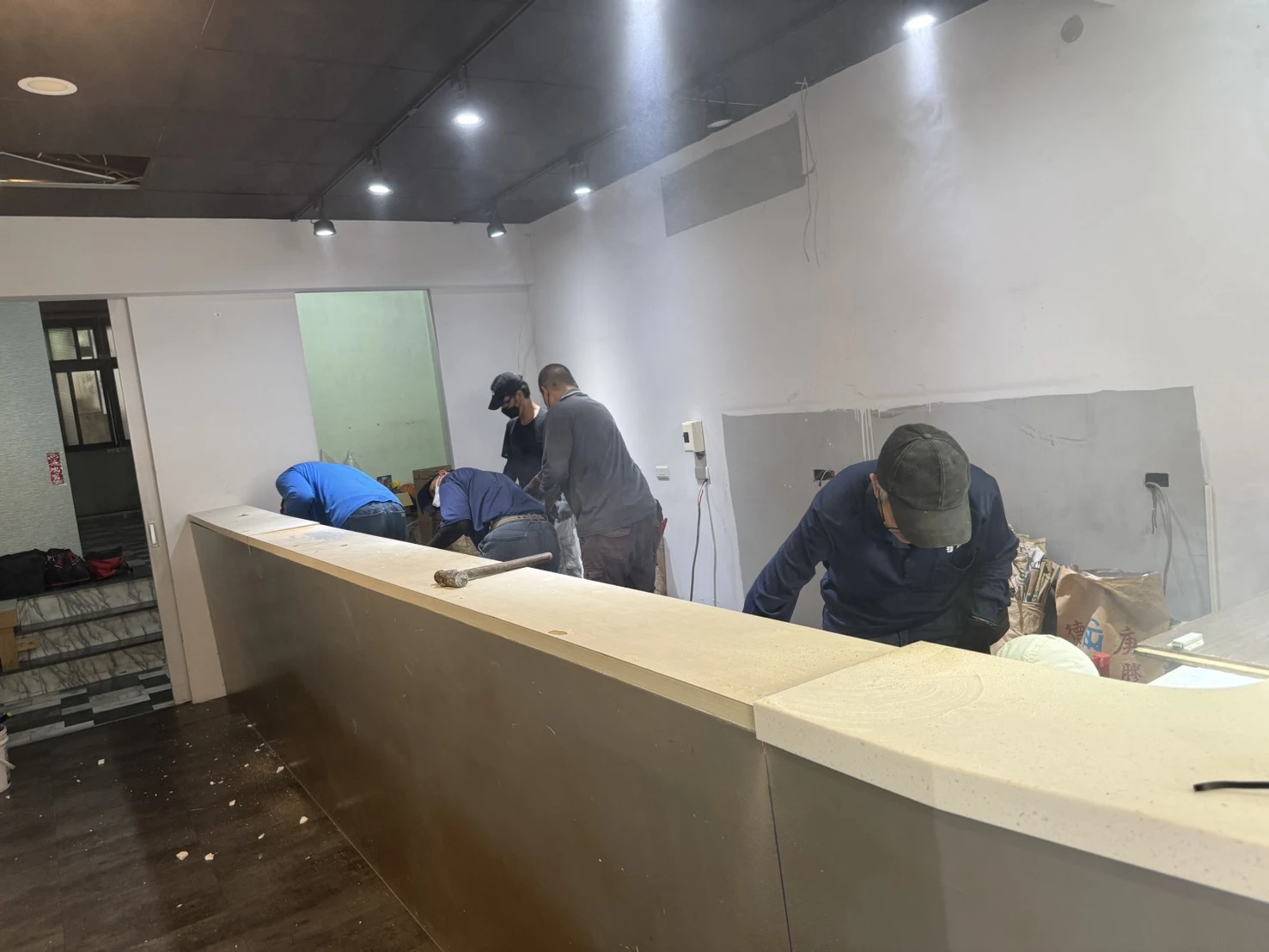 店面局部裝潢拆除施工前、中、後