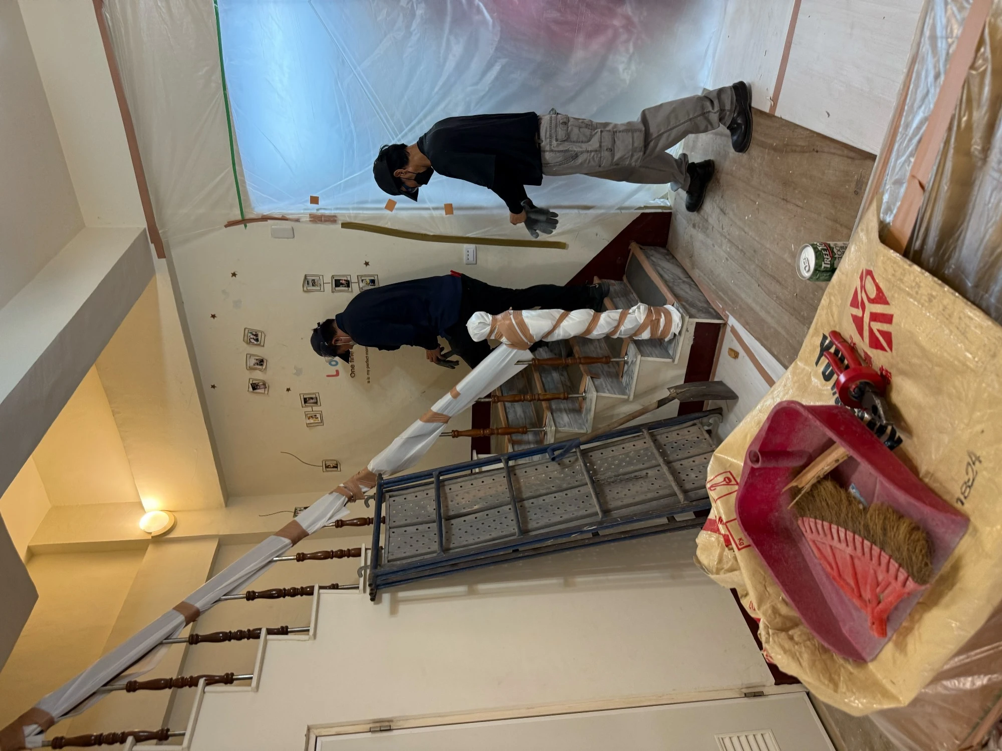 透天住宅局部裝潢拆除、局部牆面.廁所打除施工前、中、後
