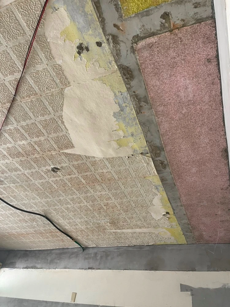 透天住宅1-3樓天花板、局部裝潢拆除施工前、中、後