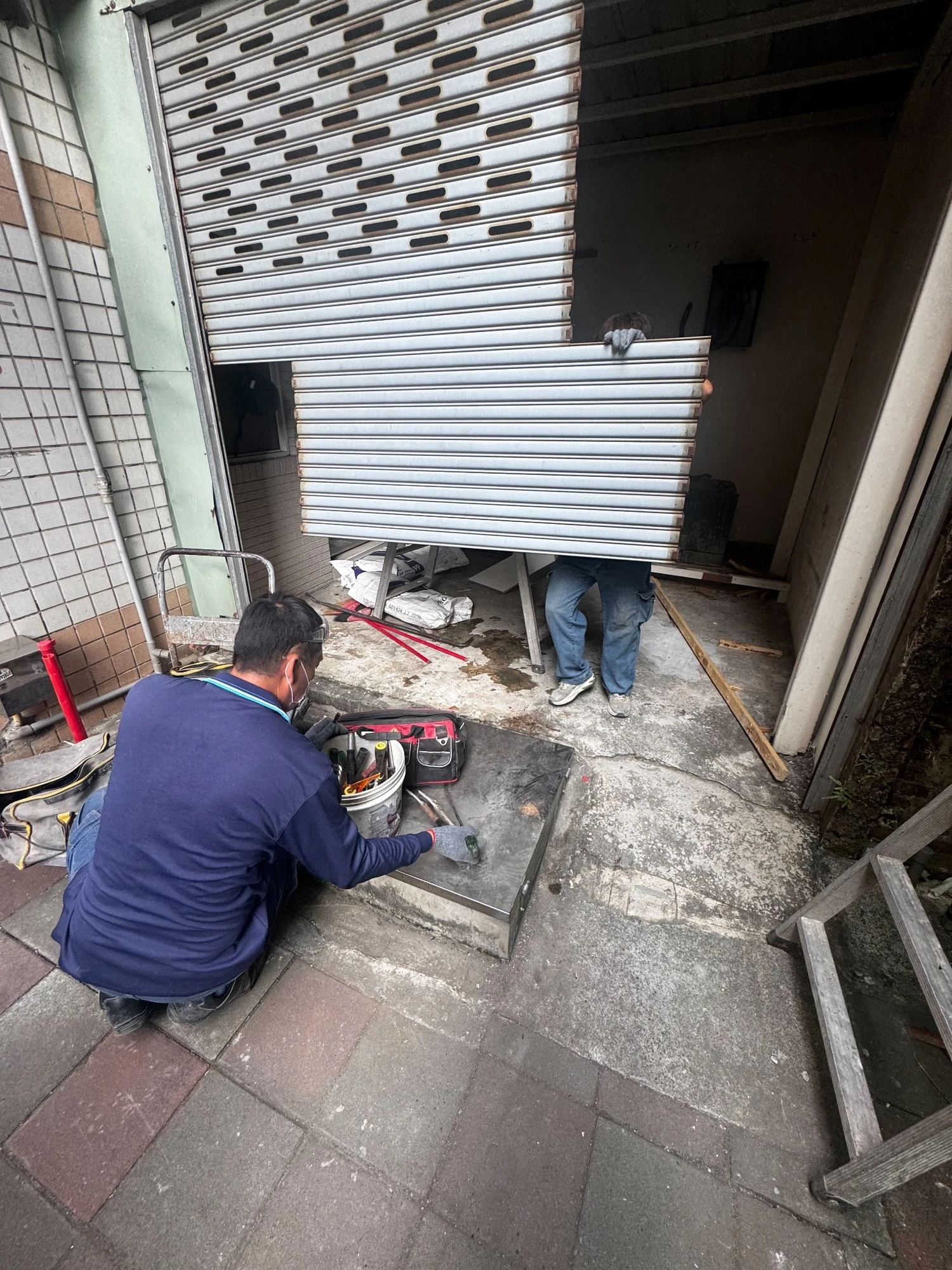 鐵皮拆除夷為平地施工前、中、後