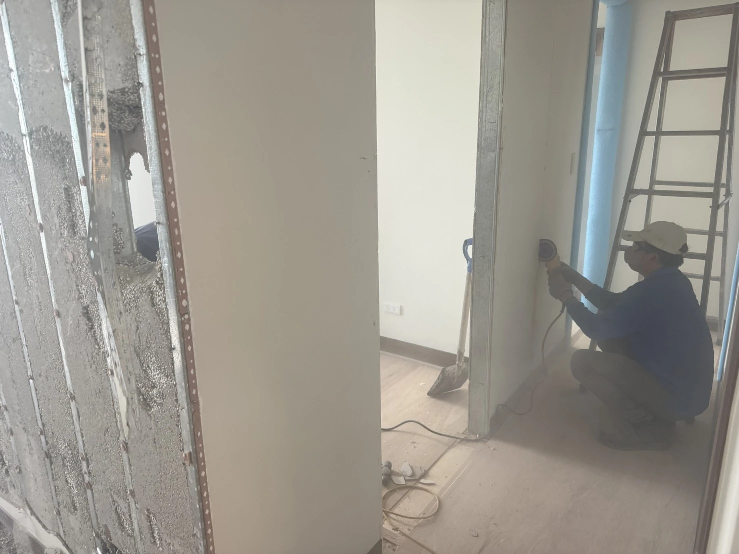 新建大樓局部輕隔牆拆除