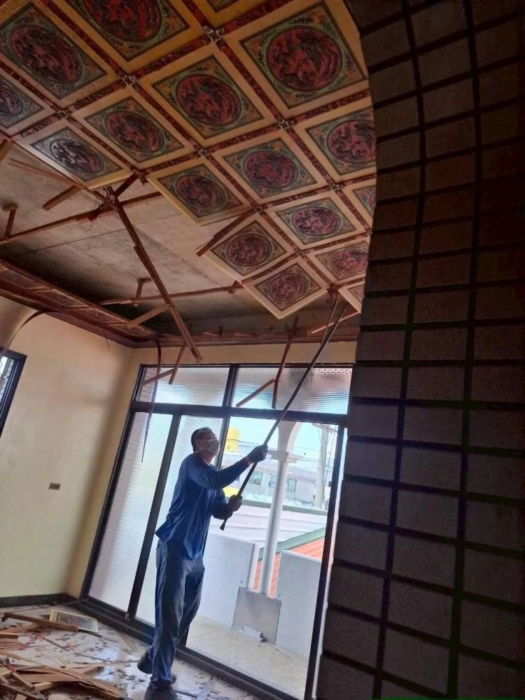 透天住宅天花板.局部櫃子拆除施工前、中、後
