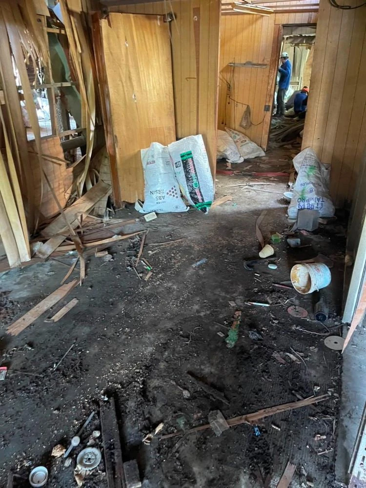 老屋拆除夷為平地施工前、中、後