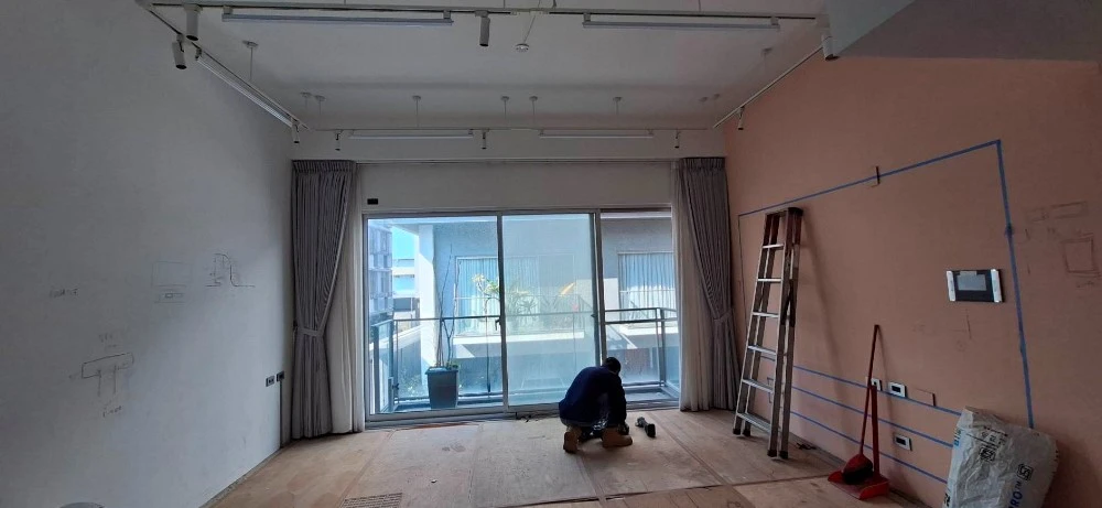 透天住宅局部裝潢.坎燈拆除、局部地面打到見底施工前、中、後