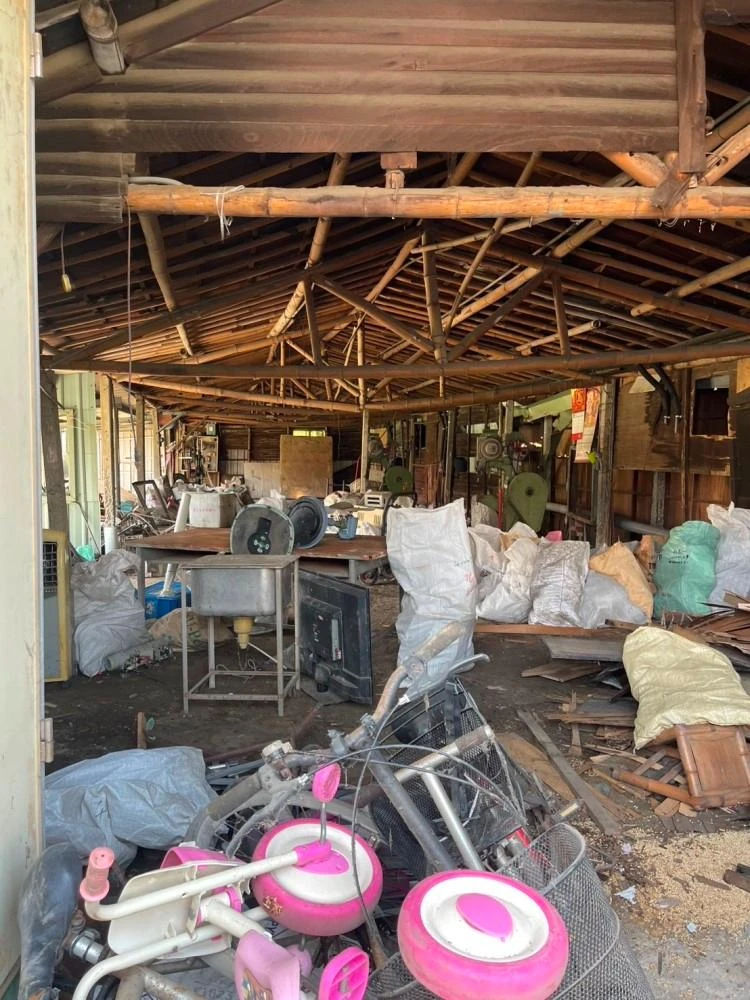 老屋拆除夷為平地施工前、中、後