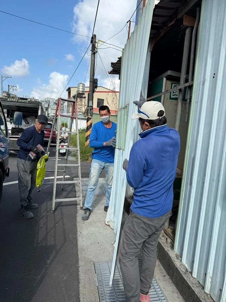 老屋拆除夷為平地施工前、中、後