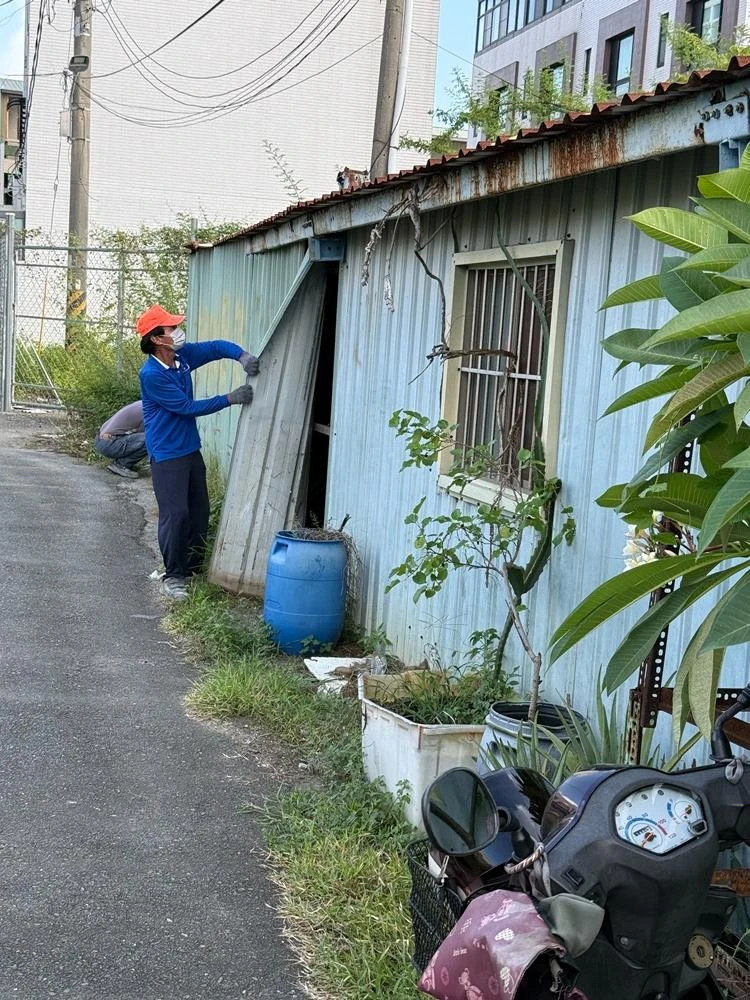 老屋拆除夷為平地施工前、中、後