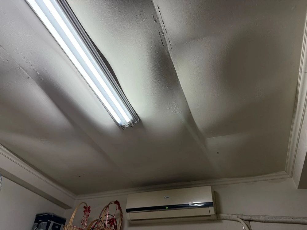 透天住宅1-3樓天花板、局部裝潢拆除施工前、中、後