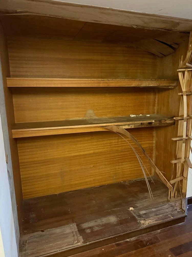 室內裝潢.天花板拆除、局部地磚、廁所打除施工前、中、後