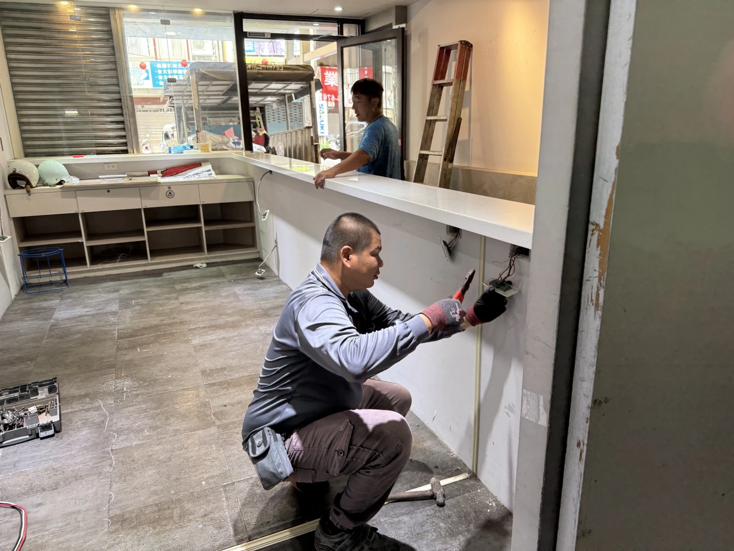店面局部裝潢拆除施工前、中、後