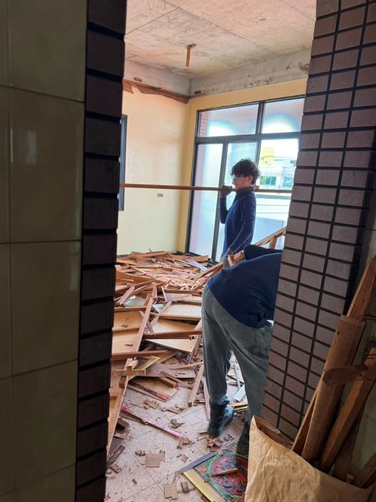 透天住宅天花板.局部櫃子拆除施工前、中、後