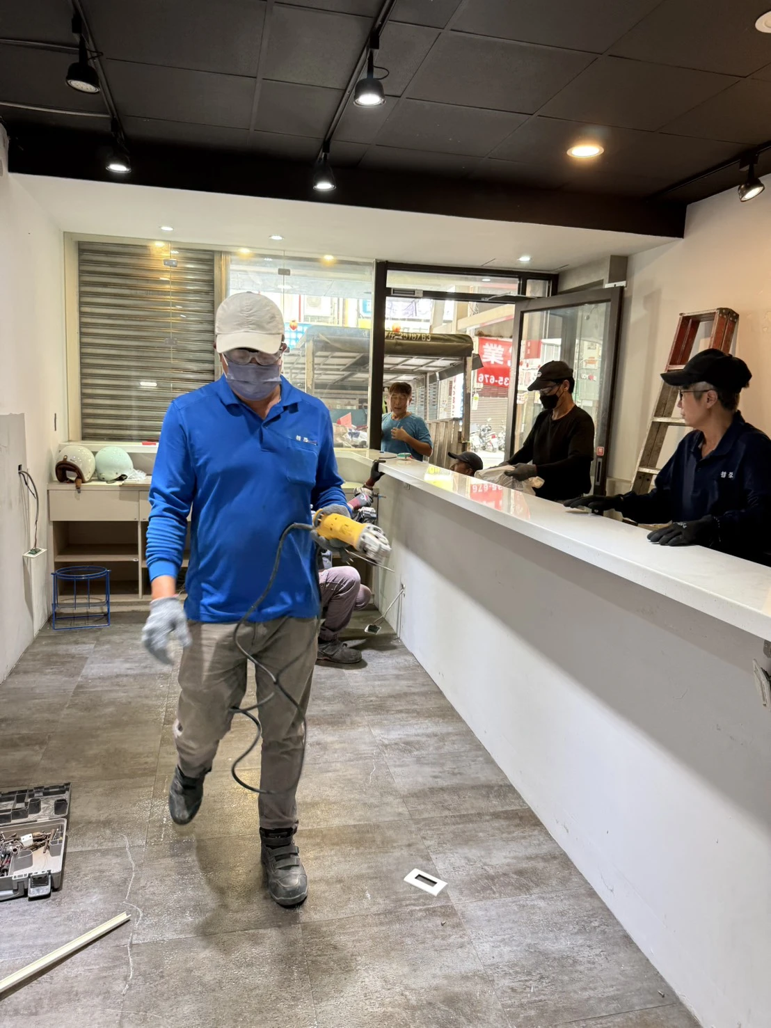 店面局部裝潢拆除施工前、中、後