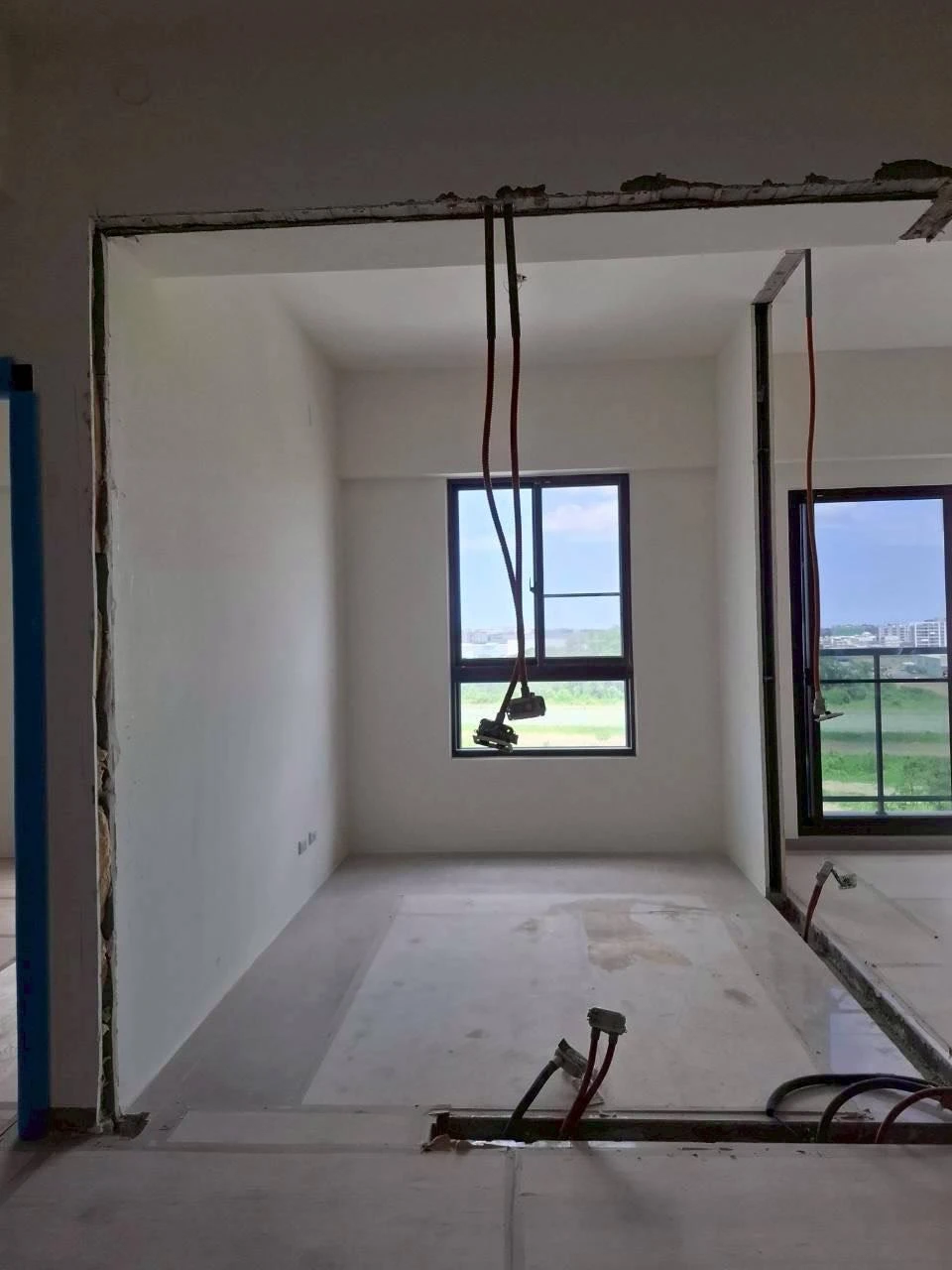 新建大樓局部輕隔牆拆除施工前、中、後