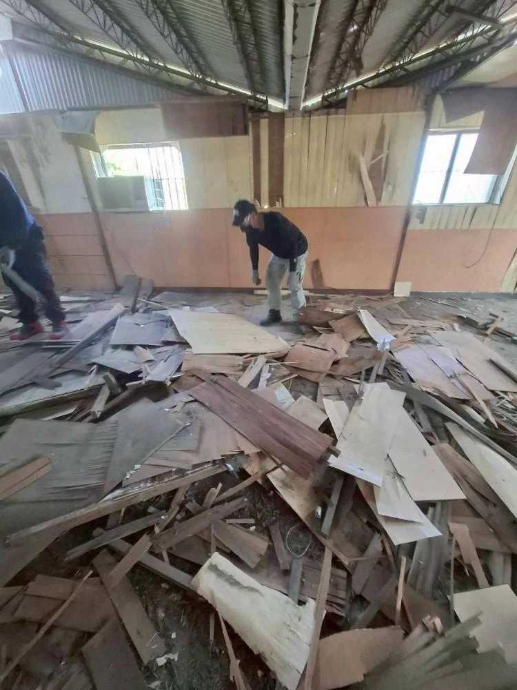 鐵皮拆含內部裝潢拆除夷為平地施工前中後