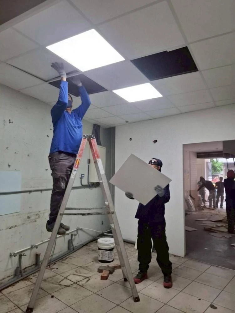 店面裝潢天花板拆除清空施工前中後