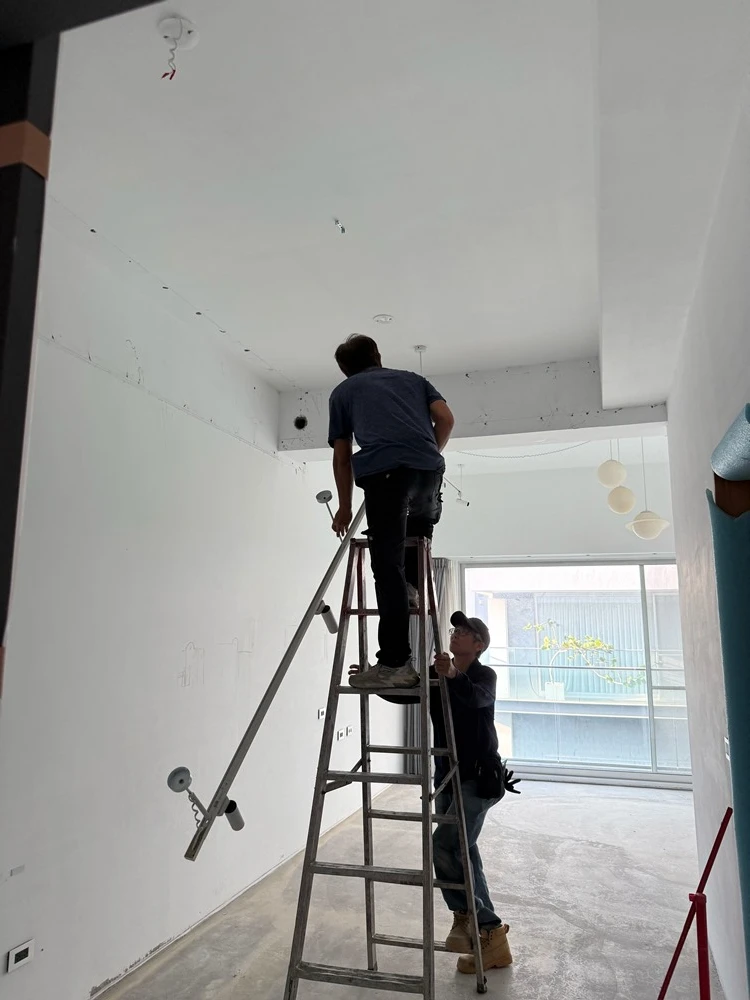 透天住宅局部裝潢.坎燈拆除、局部地面打到見底施工前、中、後