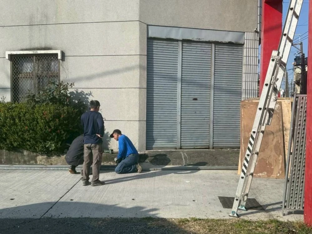 寺廟拱門拆除施工前、中、後