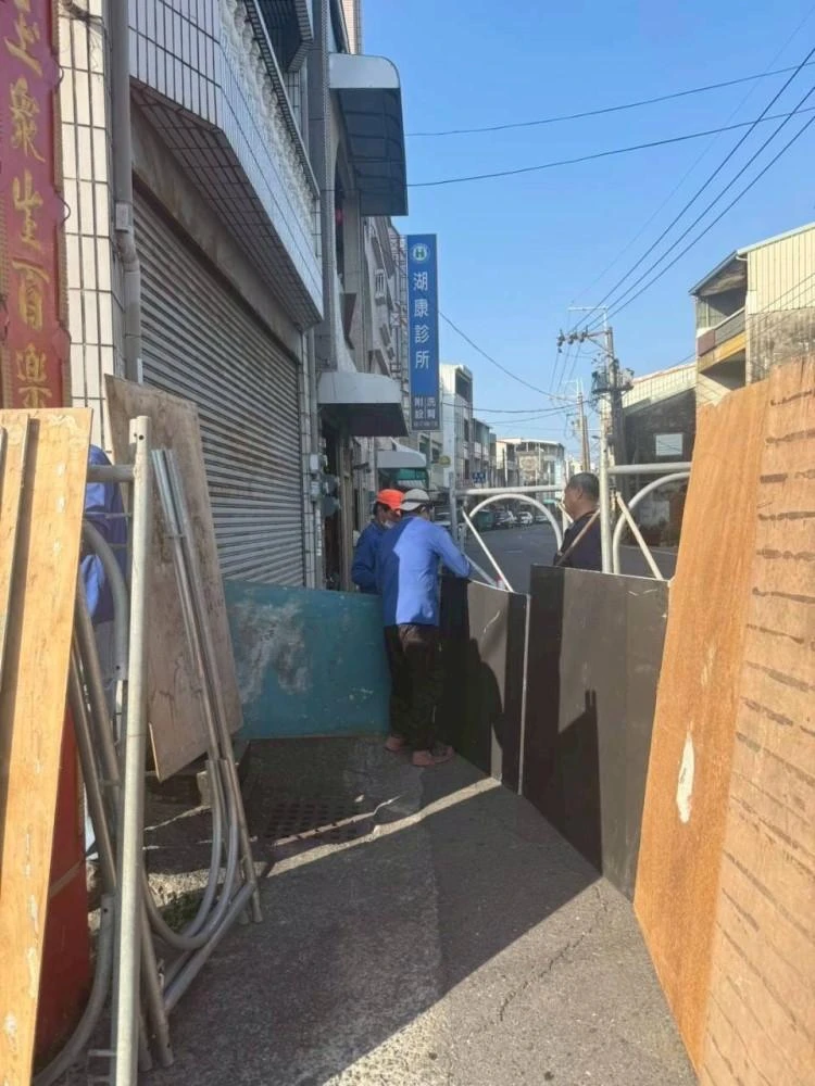 寺廟拱門拆除施工前、中、後