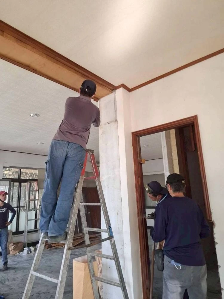 透天住宅天花板.局部櫃子拆除施工前、中、後