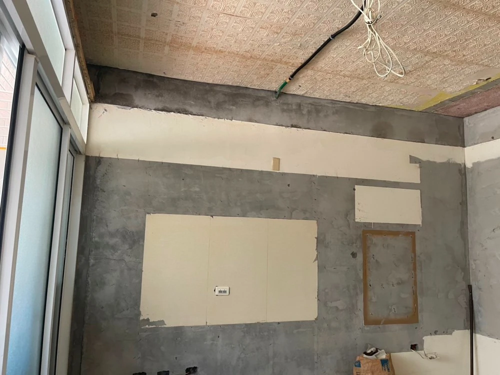 透天住宅1-3樓天花板、局部裝潢拆除施工前、中、後