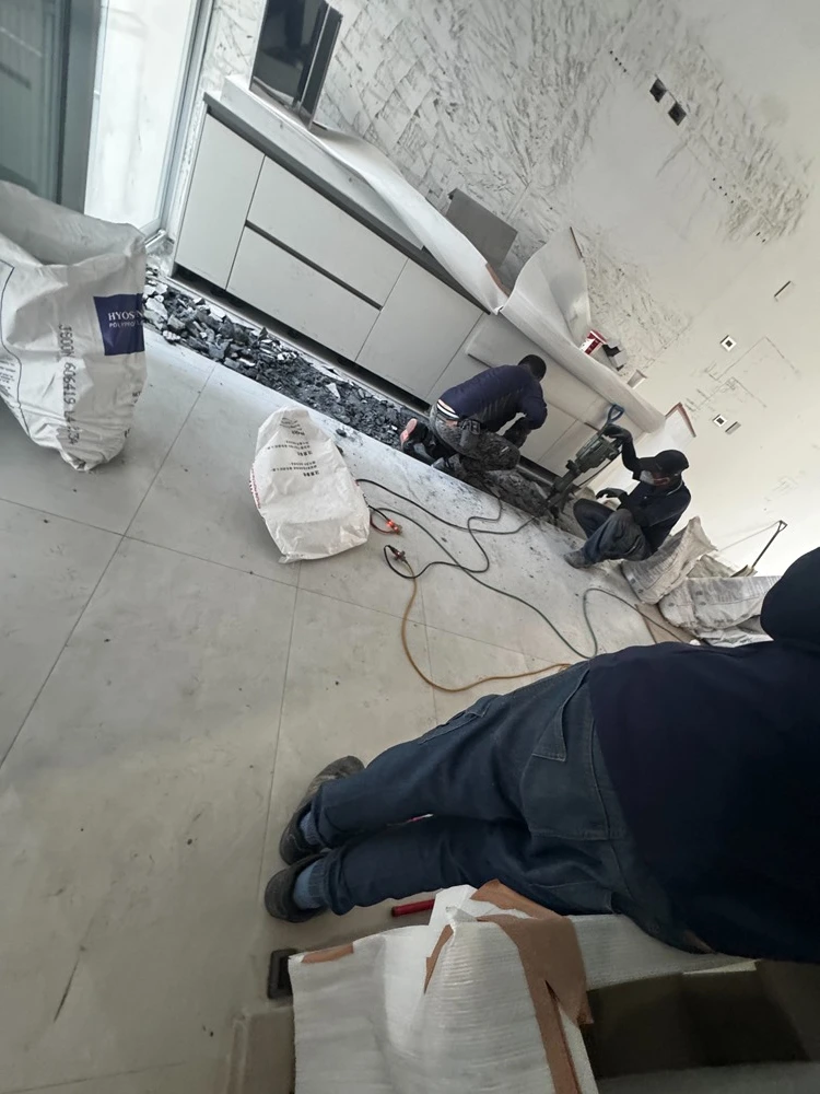透天住宅局部裝潢.坎燈拆除、局部地面打到見底施工前、中、後