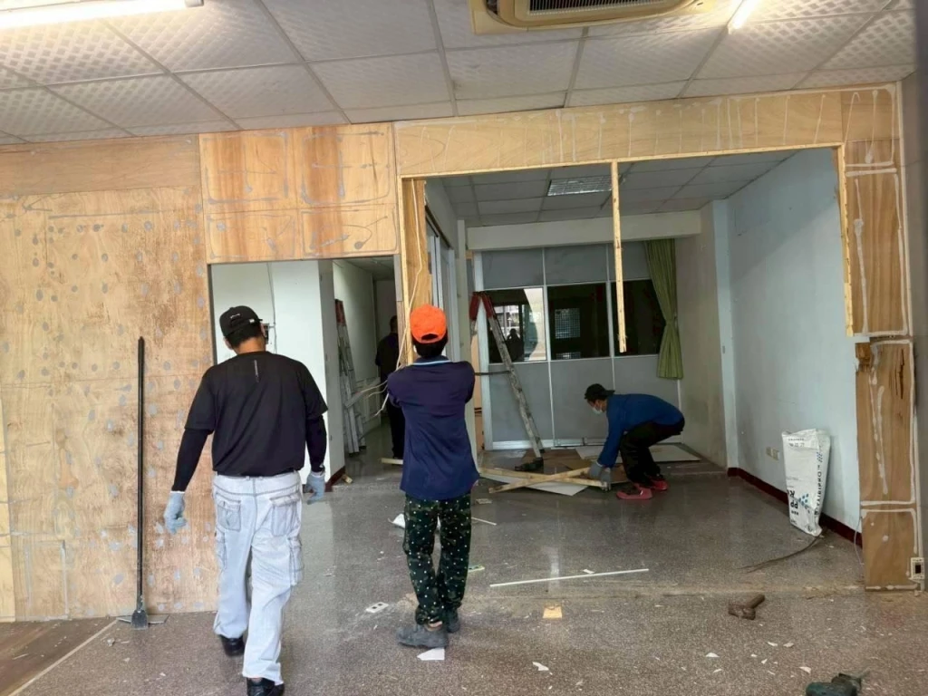 室內裝潢拆除施工前中後