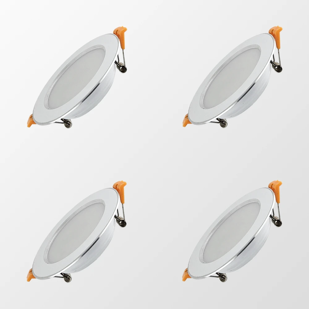 飛利明崁燈9cm/12W【經典調光4入組】| 護眼抗閃防眩×開關調光